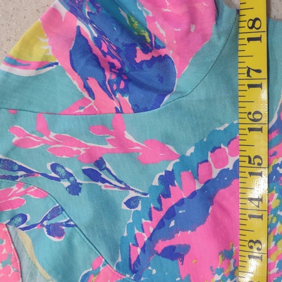 Lilly Pulitzer Shorely Blue Sandstorm Riva Dress Size Extra Small EUC - Picture 6 of 12
